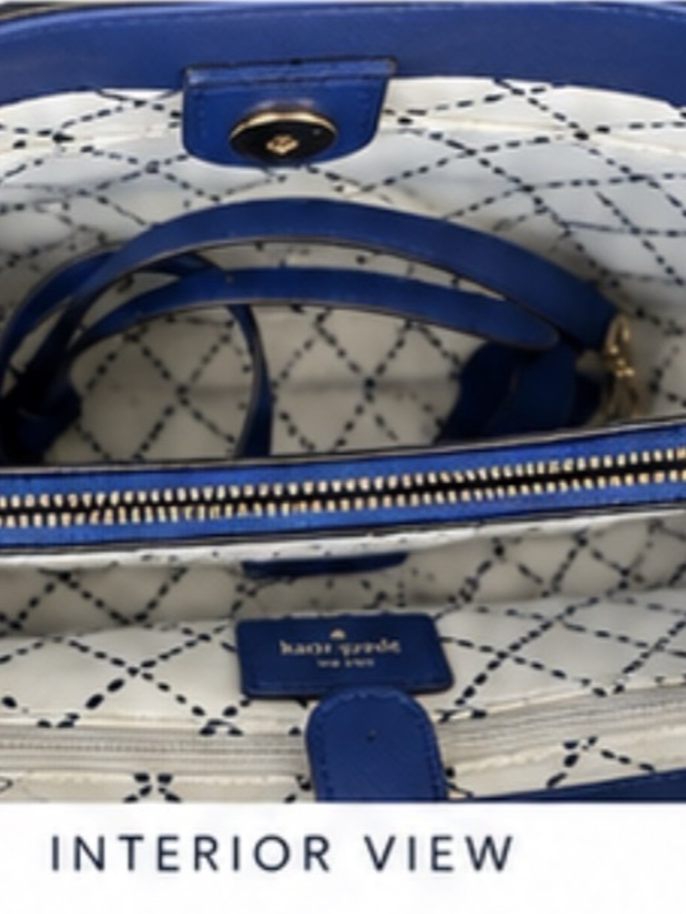 Kate Spade Blue Shoulder Bag EUC - Picture 5 of 14